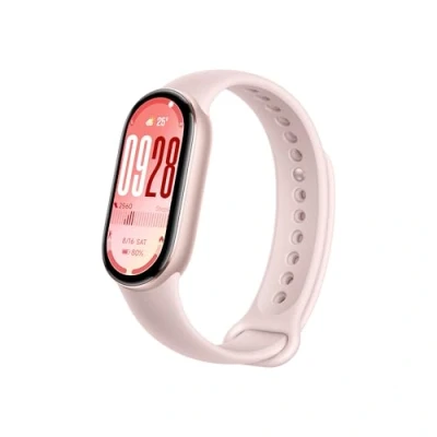 Immagine di Xiaomi Smart Band 10 (Fitness Tracker), 1.72&quot; AMOLED display, multimateriale, autonomia 21 gg, ricarica rapida, 150+ sport, monitoraggio benessere e sonno, HyperOS 2.0, resistente 5ATM, Compass, Rosa