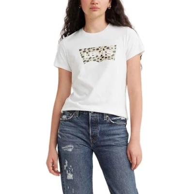 Immagine di Levi&#039;s THE Perfect TEE Tshirt con stampa, Donna, Taglia: XXS, Bw leopard cloud dancer
