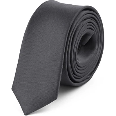 Immagine di Ladeheid Cravatta Uomo Cravatte Molti Colori Tra Cui Scegliere Regalo per Compleanno o Altre Occasioni SP 5 (150cm x 5cm, Grafite)