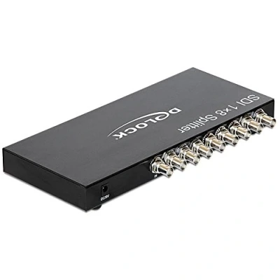 Immagine di Delock 93253 8 Porte Distributore, splitter SDI Contenitore in metallo 1920 x 1080 Pixel Nero