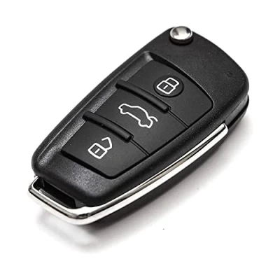 Immagine di SALPIE Guscio Portachiavi Accessori Ricambi Cover Silicone Chiave Telecomando Auto 3 Tasti Compatibile Con Audi A1 A3 A4 A6 A8 Q3 Q5 Q7 R8 A6L TT SL S3 RS3 (GUSCIO)