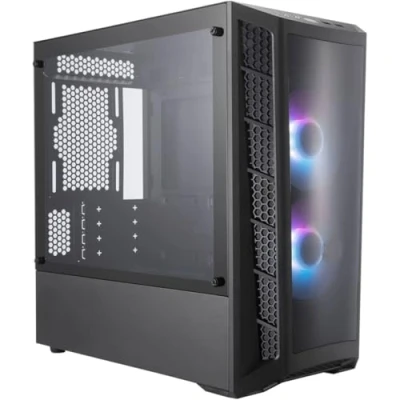 Immagine di Cooler Master CAJA PC COOLERMASTER MASTERBOX MB311L ARGB, Mini Tower, PC, Malla, DE PLÁSTICO, VIDRIO TEMPLADO, Negro, Micro ATX,Mini ITX, 16,6