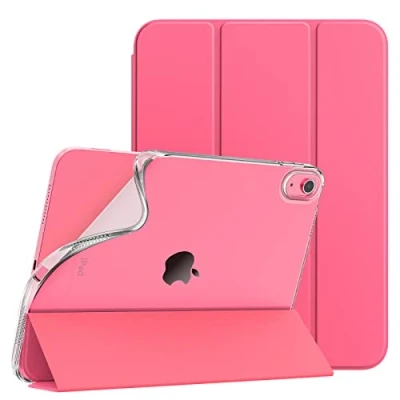Immagine di TiMOVO Custodia Compatibile con iPad 10 Generazione 10,9&quot; 2022, Smart Cover in PU Supporto, Funzione di Auto Sveglia/Sonno, Retro TPU Morbido, Anguria Rossa