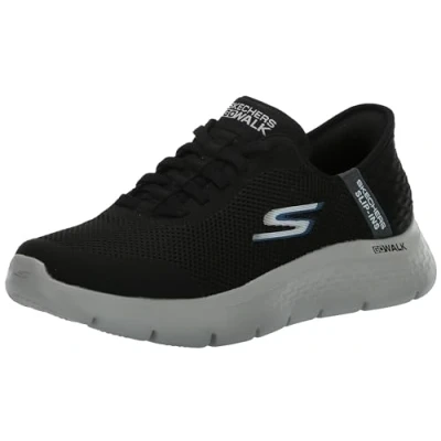 Immagine di Skechers Go Walk Flex Up Hands Free Slip ins, Scarpe da Ginnastica Uomo, Nero, 46 EU Larga