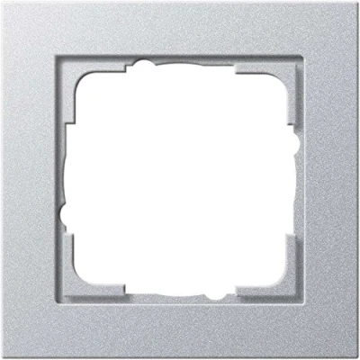 Immagine di GIRA 1 parte Telaio di copertura E2, Standard 55, System 55 Alluminio 0211 25