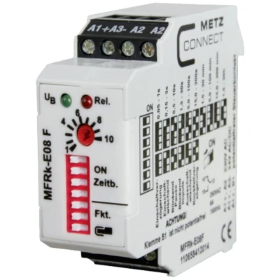 Immagine di Metz Connect 110658412014 MFRk E08 F Relè temporizzato Multifunzionale 230 V/AC 1 pz. scambio