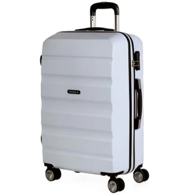 Immagine di ITACA Valigia Media da Viaggio Rigide. Trolley Medio con 4 Ruote. Materiale ABS Rigida in Offerta Resistente e Super Leggero 20 kg Lucchetto TSA T71660, Bianco