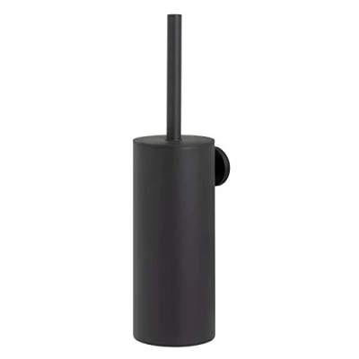 Immagine di Tiger Noon Scopino e Portascopino per WC, Zamak, Nero, BxHxT: 8,9 x 38,2 11 cm