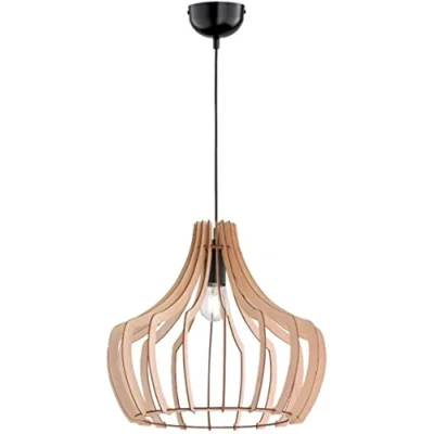 Immagine di Reality Wood Lampada a Sospensione, Campana Listelli, Diametro 38.5 cm, E27, 0 watts, Legno