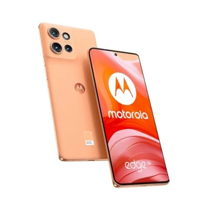 Immagine di Motorola edge 50 (12/512 GB, Fotocamera 50+13+10MP, Display 6.67&quot; pOLED Super HD 120Hz, IP68, Snapdragon7 Gen1, batteria 5000mAh, 68W ricarica rapida, Dual SIM, Android 14, cover in box), Peach Fuzz