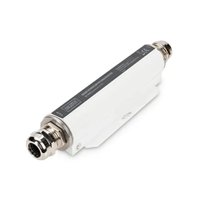 Immagine di DIGITUS Protezione contro le sovratensioni Power over Ethernet per esterni 110W PoE budget PoE++ Gigabit 10/100/1000 Mbit prese RJ45 IP67 massima intensità di sovratensione 10KV