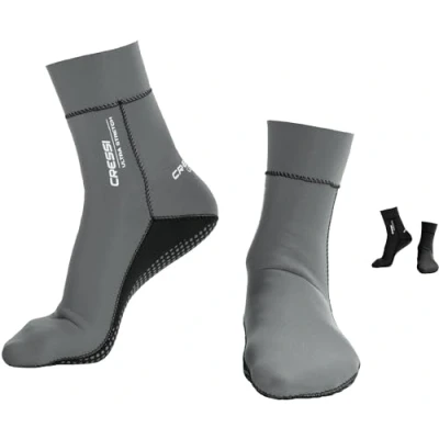Immagine di Cressi Ultra Stretch Neoprene Socks 1.5mm Calzari per Apnea e Immersione in Bifoderato, Unisex Adulto