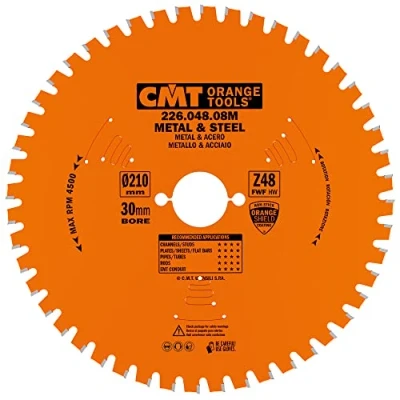 Immagine di CMT 226.048.08M LAMA X MATERIALI FERROSI PVC HW 210x2.2/1.8x30 Z48 FWF