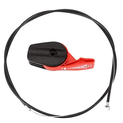 Immagine di Cavo acceleratore per tosaerba da 65 &quot;con maniglia a leva interruttore di controllo giardino (colore: rosso)