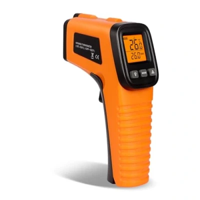 Immagine di GLOSKIN Termometro Laser, Infrarossi 50 C 550 C, per Parametri Regolabile Del Display LCD (Non Adatto Alle Persone), Laser Cucina,per Cottura/Forno Pizza