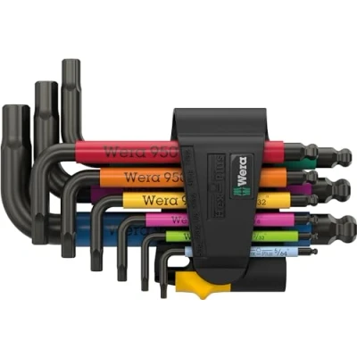 Immagine di Wera 950/9 Hex Plus Multicolour Imperial 3 brugola interna Kit di chiavi a 9 parti