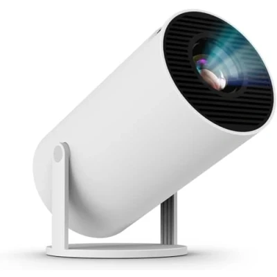 Immagine di Mini Proiettore 4K Supporta, Portatile WiFi 6 BT 5.0, 180Rotabile Proiettore, Full HD Supporta Correzione Trapezoidale, per Telefono/PC/TV Box (Bianco)