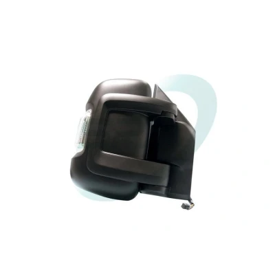 Immagine di specchio retrovisore esterno Spj E 2307 Sx zigrinato bianco manuale convesso, con sensore temperatura, Braccio corto per veicolo guida a
