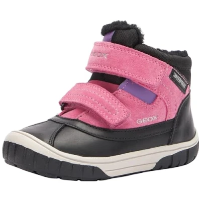 Immagine di Geox B Omar Girl Wpf, Scarpe da Ginnastica Bimba 0 24, Nero Fucsia, 24 EU