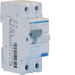 Immagine di HAGER ADC816H DIFFERENZIALE MAGNETOTERMICO SALVAVITA 1P+N 2M 4, 5K 16A