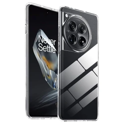 Immagine di Rojeuinn Cover per OnePlus 12 5G custodie,Ultra Sottile Antiurto Anti Graffio TPU Flessibile Case Transparente