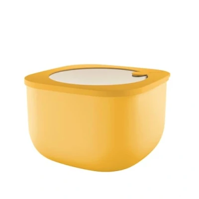 Immagine di Guzzini Kitchen Active Design, STORE&amp;MORE BIO, Contenitore Ermetico Alto per Frigo/Freezer/Microonde (L) Giallo Mango, 19,5 x h12,3 cm 2800 cc 170724236