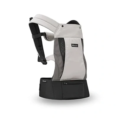 Immagine di Bebeconfort Physionest Marsupio Ergonomico Neonati 0 36 mesi (15 kg), Porta bebé con poggiatesta e cappuccio, utilizzabile in 3 posizioni: Frontale, Schiena, Laterale, Colore Grey Mist