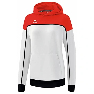 Immagine di Erima „Change by Felpa con Cappuccio, Bianco/Rosso/Nero, 42 Donna