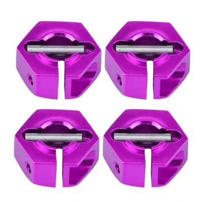 Immagine di Adattatori per mozzi ruota esagonali, 12 mm universale auto HSP Sakura 1/10 Scale RC(5mm, viola)