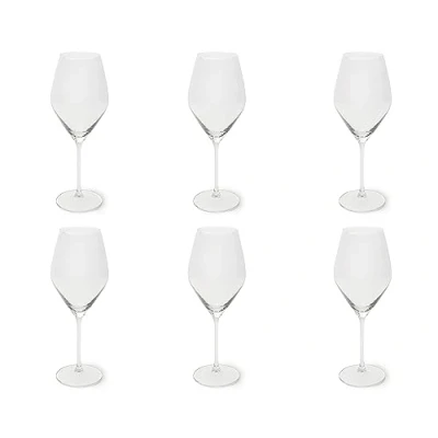 Immagine di Excelsa Asti Set 6 Calici da Vino, Trasparenti, Vetro Soffiato, Capacità 470 Ml.