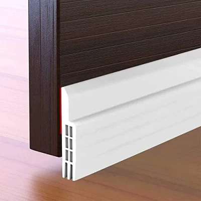 Immagine di HEQUN Guarnizione per Porta Autoadesiva Striscia di Esterna, Evitare Entrata dell&#039;Aria Fredda/Rumore/Polvere/Woodlice (100 x 5cm, Bianco)
