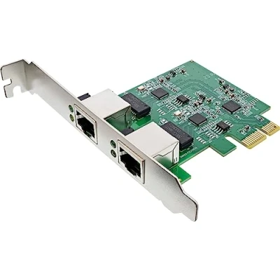 Immagine di InLine® Scheda di rete Dual Gigabit, 2 x RJ45 2,5 GBit/s, PCIe x1, con piastra a basso profilo