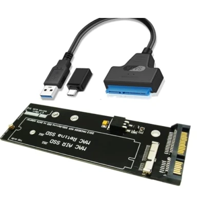 Immagine di Sintech 7+17Pin to SATA Adapter with USB Cable,Compatible SSD from 2012 Year MacBook Air/PRO Retina