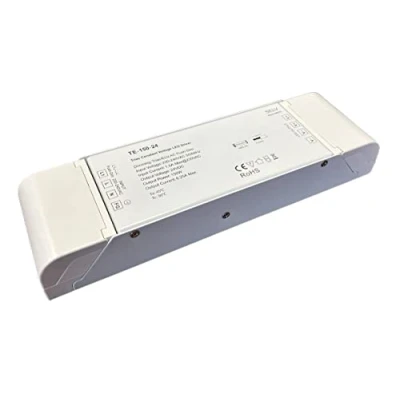 Immagine di Trasformatore Alimentatore Dimmerabile 24V 150W, Con Triac Dimmer Varialuce Su 220V + Pulsante Nornalmente Aperto (Push Dimmer), Per Striscia Led
