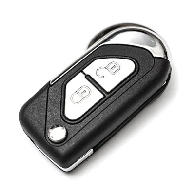 Immagine di 2 gusci per chiave auto a pulsanti, telecomando con meccanismo scatto Citroen C3, DS3