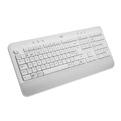 Immagine di Logitech Signature K650 Tastiera Poggiapolsi Wireless Full size, Tedesco QWERTZ Bianco