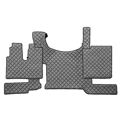 Immagine di F CORE Tappetini copricofani camion compatibile per MAN TGX 03.21 Con freno a pavimento GRIGIO
