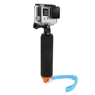 Immagine di MyGadget Bastone Galleggiante per Action Camera Impugnatura Impermeabile Braccio Hand Grip GoPro Hero 10 9 8 7 Xiaomi Yi Insta360 Arancione