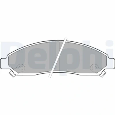 Immagine di DELPHI LP2037 Kit pastiglie freno con segnalatore acustico usura lamierino anticigolío senza accessori ISUZU: D Max 1 Pickup
