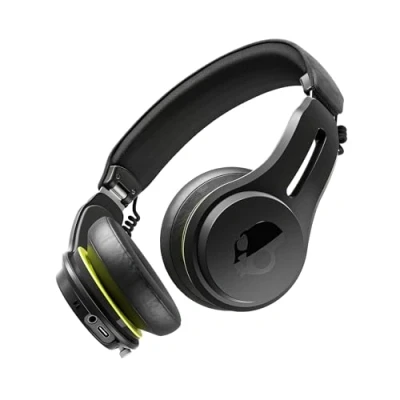 Immagine di Skullcandy Icon ANC On Ear Active Noise Cancelling Wireless Bluetooth Headphones, 60 Hr Batteria, Microfono, Funziona con iPhone Android Nero