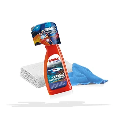 Immagine di detailmate Sonax Set di pulizia per auto con 2 panni in microfibra, protezione e brillantezza