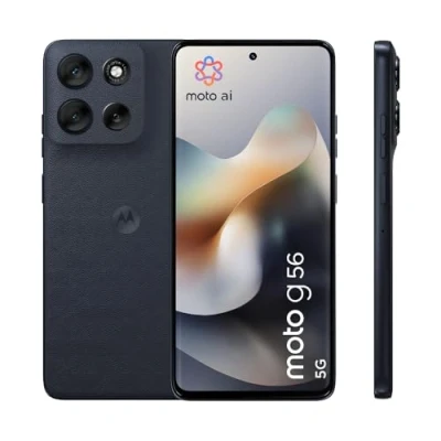 Immagine di Motorola moto g56 5G (8/256GB, Fotocamera 50MP + sensore antisfarfallio, Display 6.72&quot; FHD+ 120Hz, batteria 5200mAh, MediaTek Dimensity 7060, Android 15), PANTONE Black Oyster
