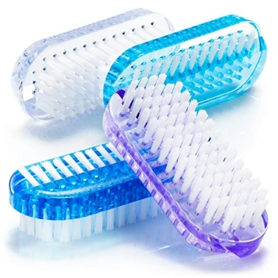 Immagine di com four® 4X spazzole Lava Mani in Colori Vivaci per la Pulizia di Mani, Unghie; Manicure e Pedicure (04 Pezzi Colorati)