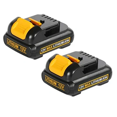 Immagine di Geelink Confezione da 2 batterie agli ioni di litio DCB127, 3,0 Ah, 10,8 V/12 V, ricambio per Dewalt DCB124 XJ DCB120 DCB123 DCB127 DCB122 DCB121