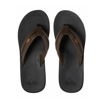 Immagine di Quiksilver Carver Squish Infradito, Uomo, Taglia: 43, Brown/black/brown Sintetico