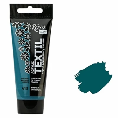 Immagine di 7 Artists Colore Tessuto Per Tessuti Verde Smeraldo 60 ml Colori Permanenti Vernice Stoffa Pittura