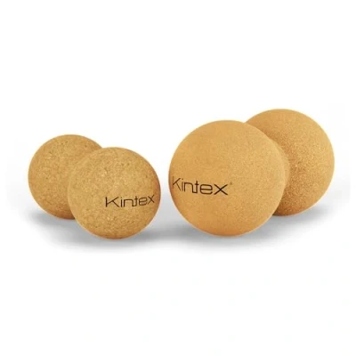 Immagine di Kintex fascia peanut in sughero, 13,5 cm o 16 cm, palla duo per automassaggio, con scanalatura circonferenziale la colonna vertebrale (6,5 x 13,5)