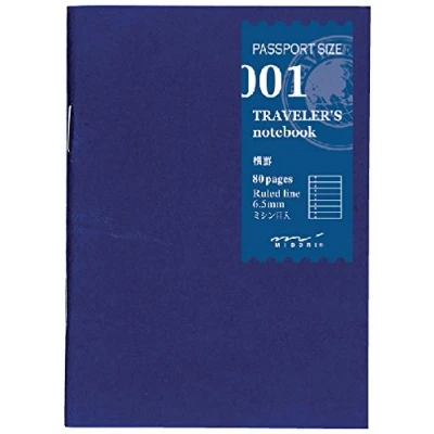 Immagine di Midori Lined Notebook Refill 001 per Traveler&#039;s Passport Size