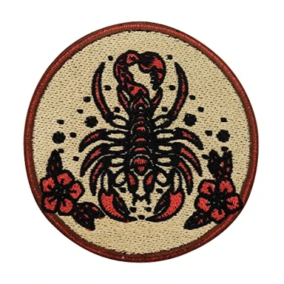 Immagine di Toppa termoadesiva e da cucire Scorpione Scorpion Patch astrologica con segno zodiacale Finally Home