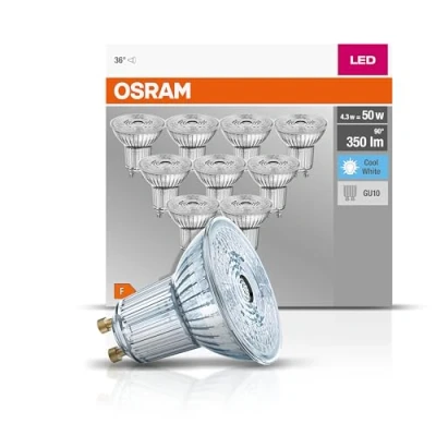 Immagine di OSRAM 4058075036703 LED (monocolore) ERP F (A G) GU10 Riflettore 4.3 W = 50 Bianco neutro (Ø x A) mm 10 pz.